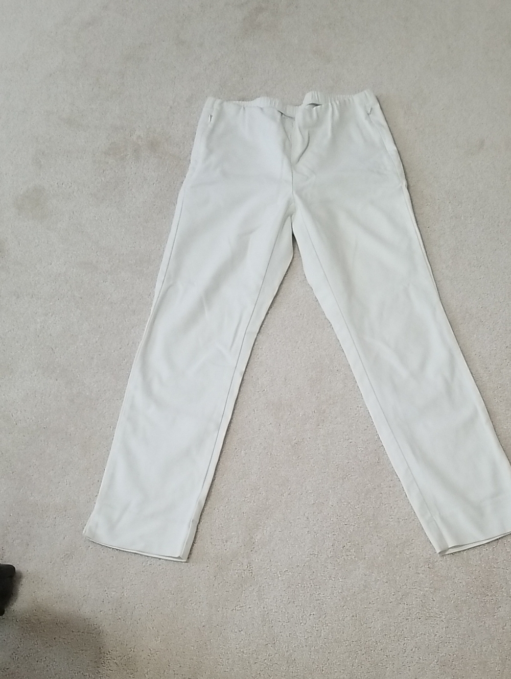 Womens J JILL White Straight-Leg Pants Size 4